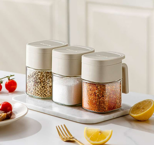 2025 New Glass Seasoning Box Kitchen Storage Seasoning Bottle Seasoning - Urban Houseware Malaysia
